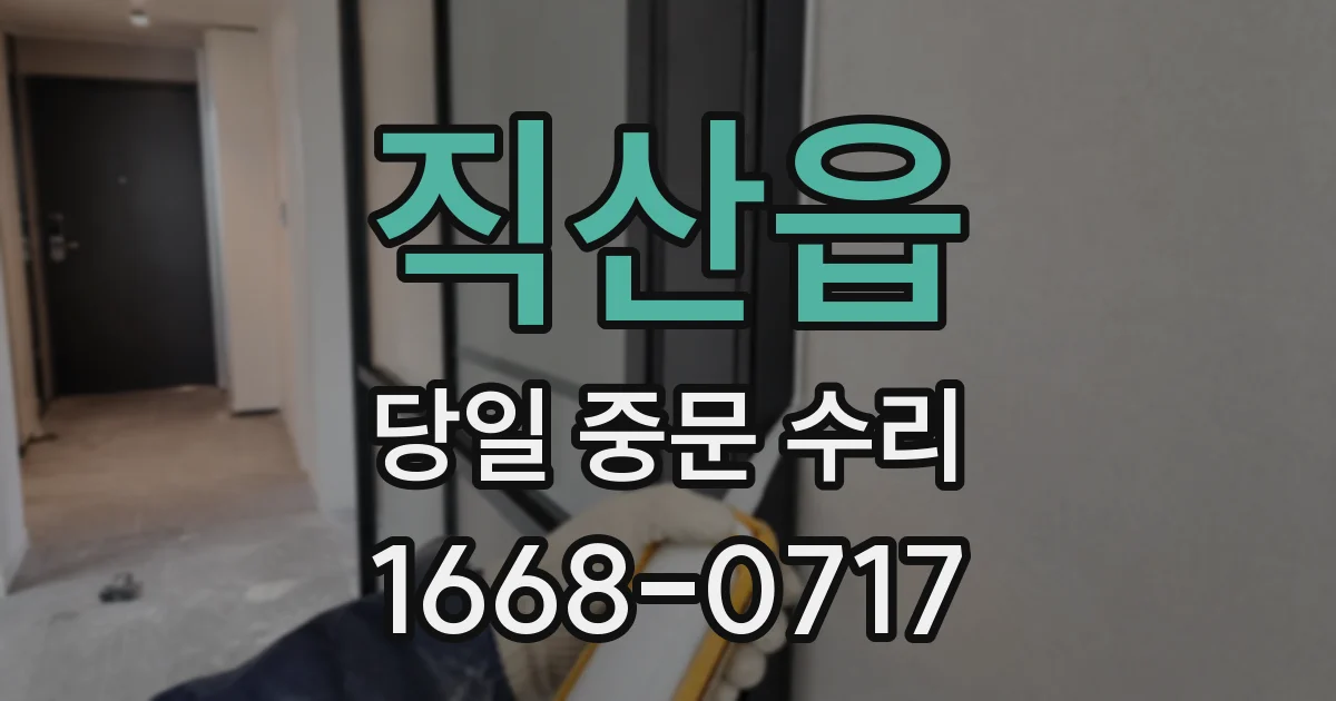 직산읍 당일 중문 수리