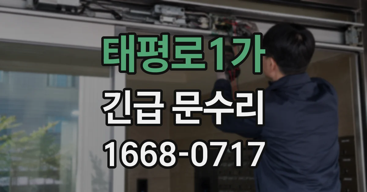 태평로1가 긴급 문수리