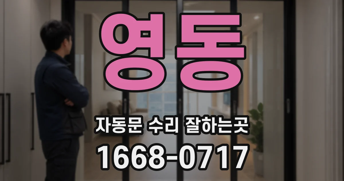 영동 자동문 수리 잘하는곳