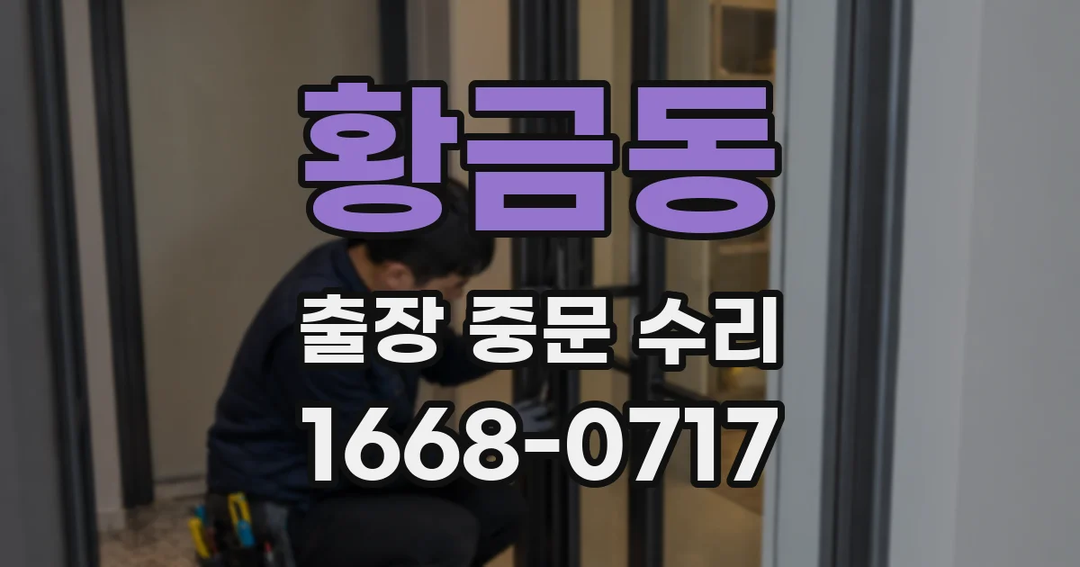 황금동 출장 중문 수리