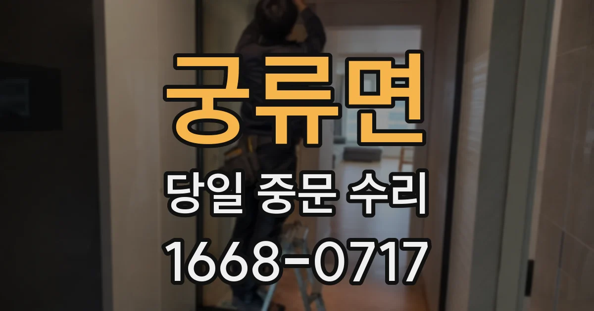 궁류면 당일 중문 수리