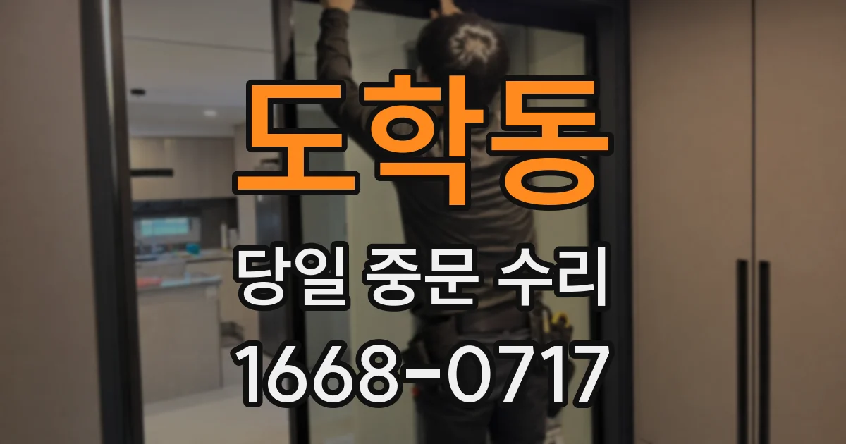 도학동 당일 중문 수리