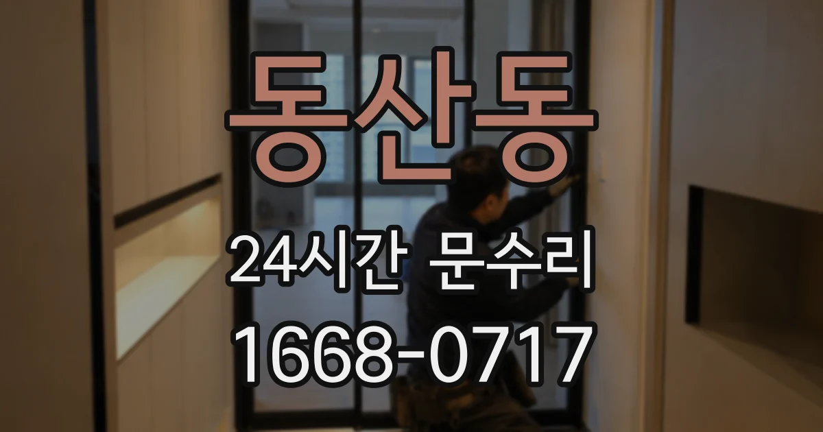 동산동 24시간 문수리