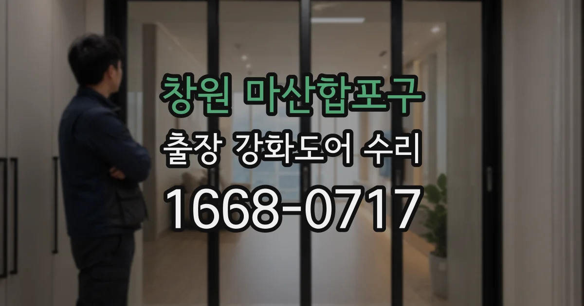 창원 마산합포구 출장 강화도어 수리
