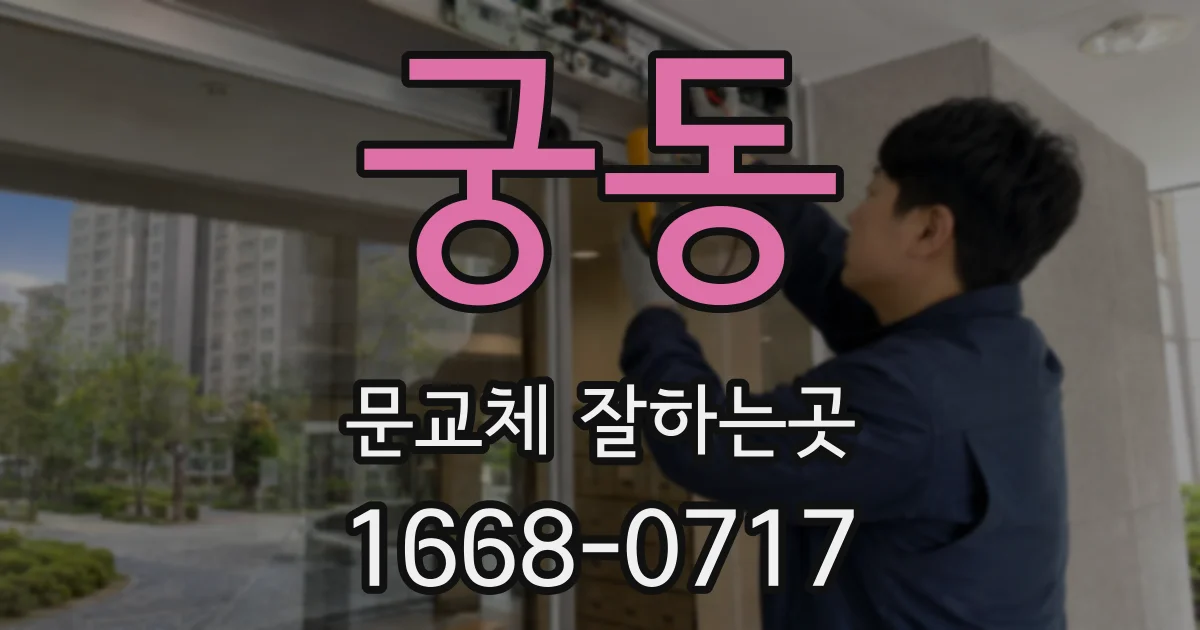궁동 문교체 잘하는곳