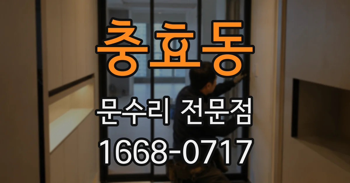 충효동 문수리 전문점