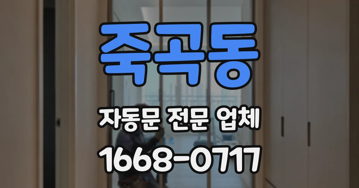 죽곡동 자동문 전문 업체