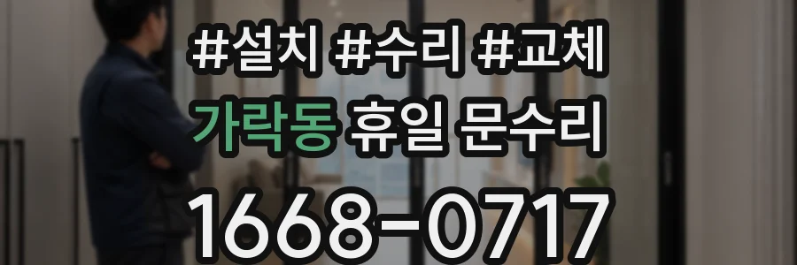 가락동 휴일 문수리