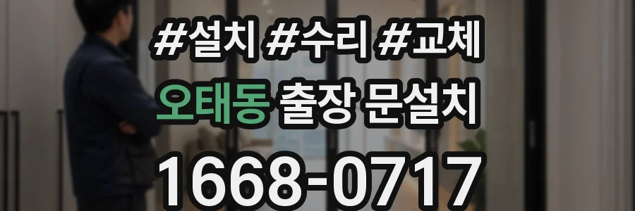 오태동 출장 문설치