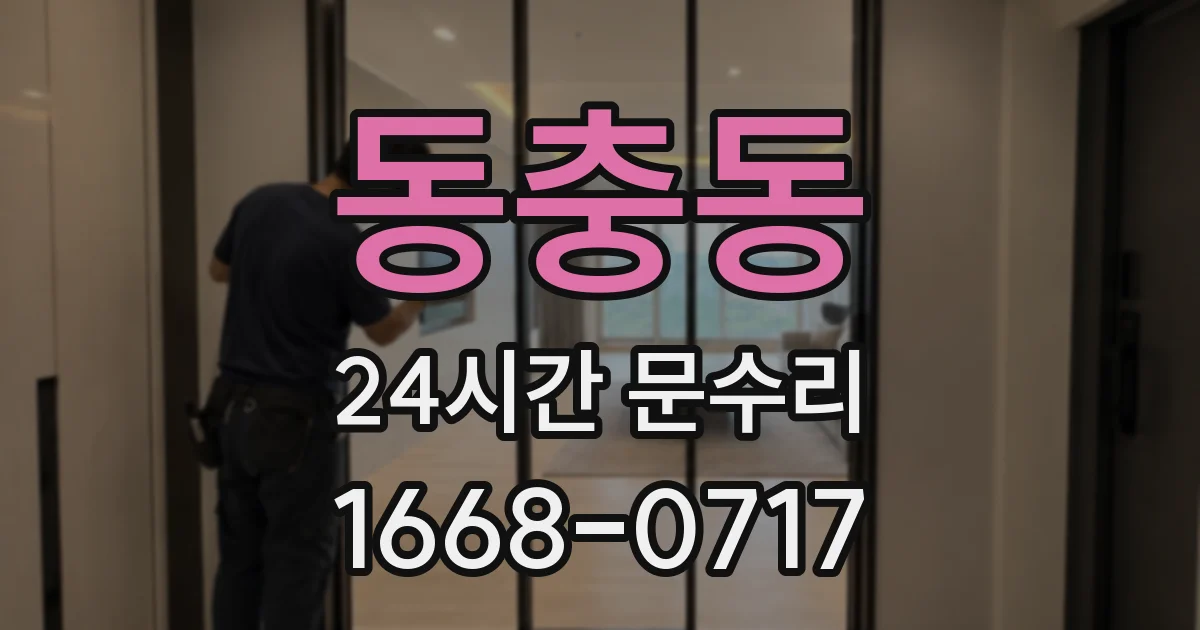 동충동 24시간 문수리