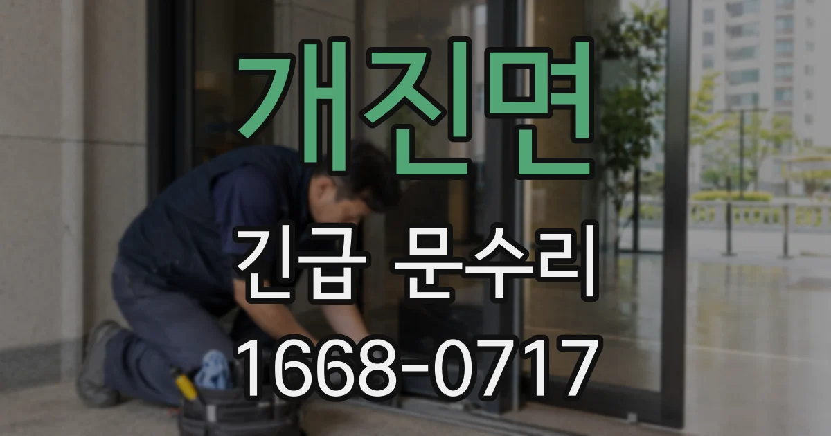 개진면 긴급 문수리