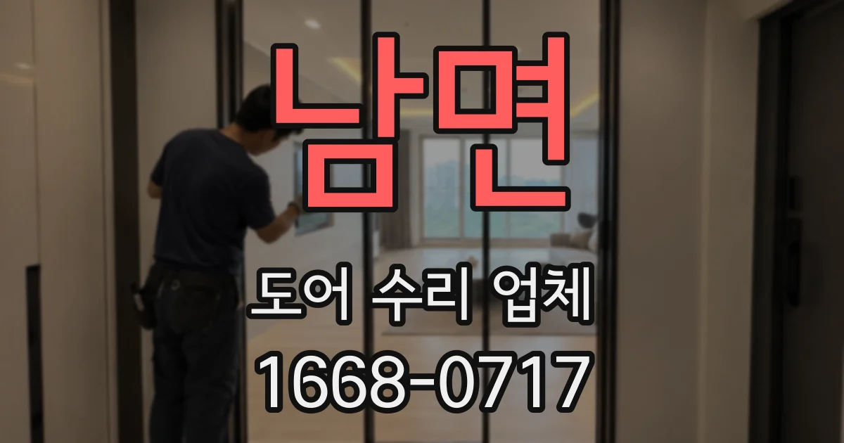 남면 도어 수리 업체