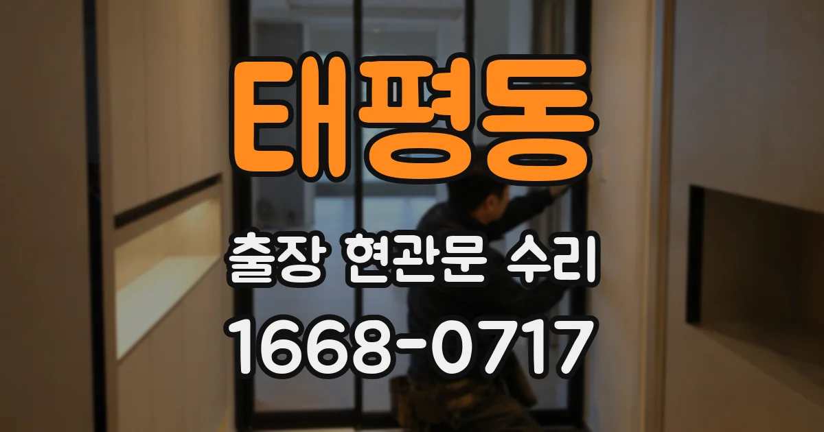 태평동 출장 현관문 수리