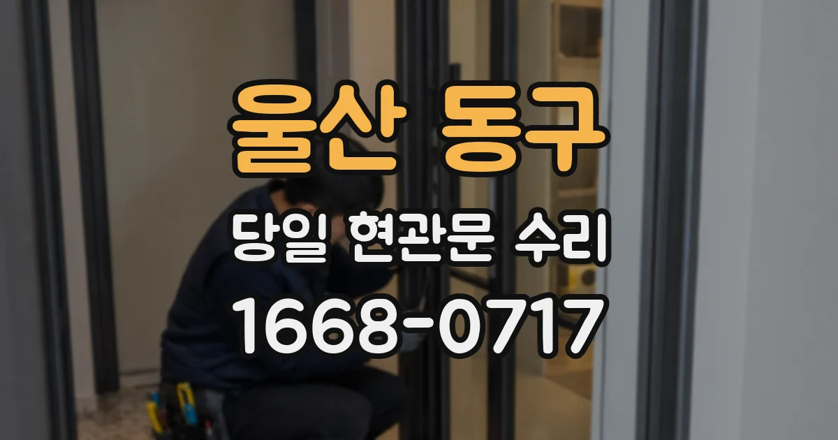 울산 동구 당일 현관문 수리