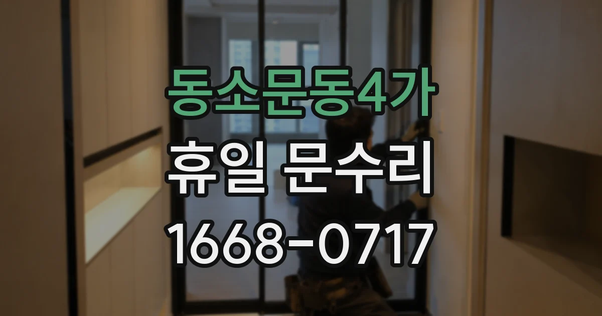 동소문동4가 휴일 문수리