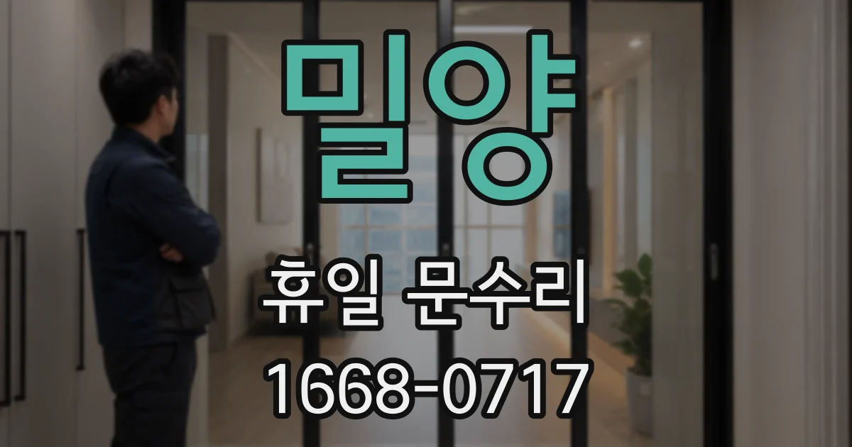 밀양 휴일 문수리