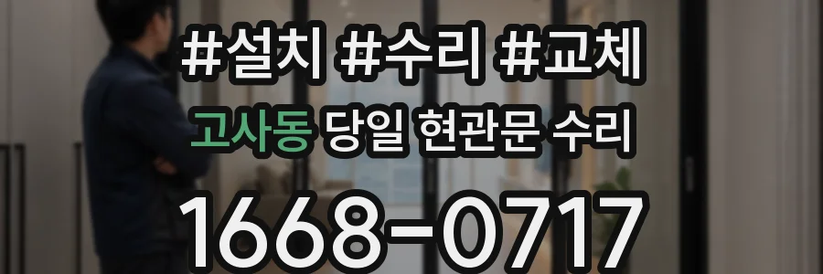 고사동 당일 현관문 수리