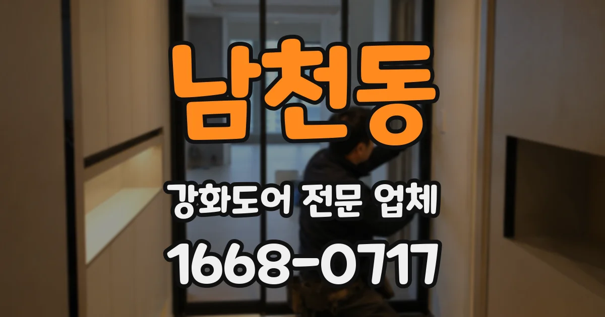 남천동 강화도어 전문 업체
