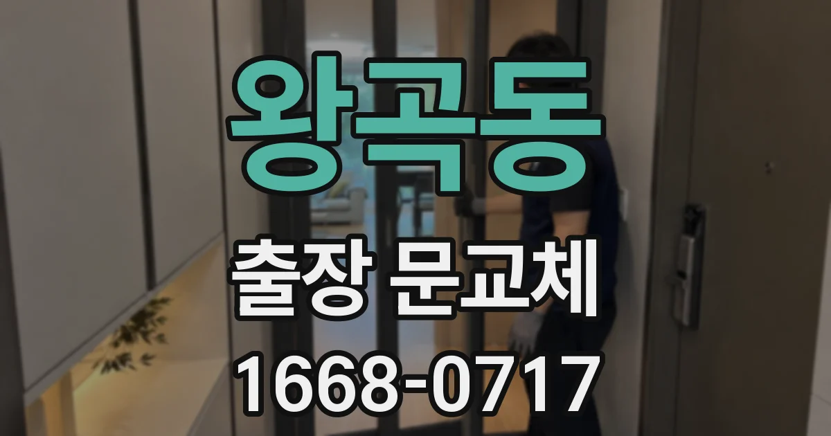 왕곡동 출장 문교체