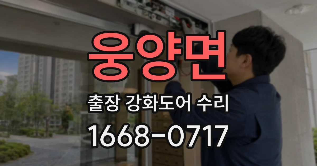 웅양면 출장 강화도어 수리