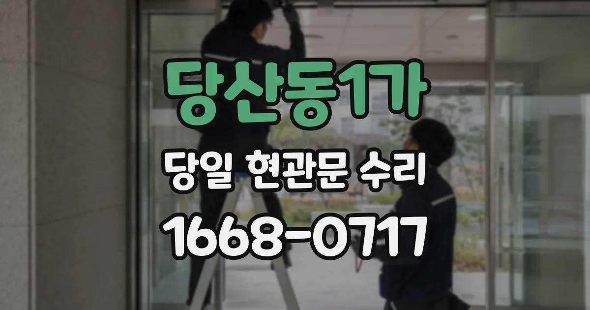 당산동1가 당일 현관문 수리