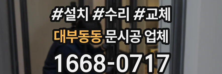 대부동동 문시공 업체