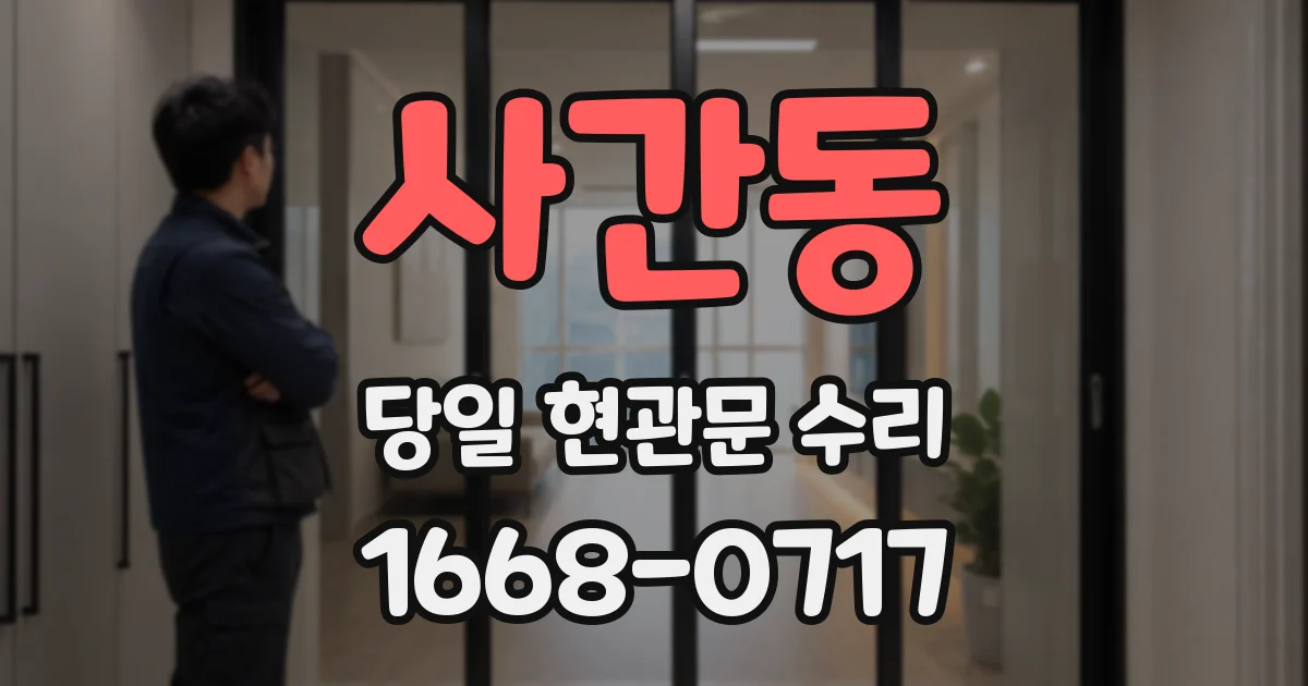 사간동 당일 현관문 수리