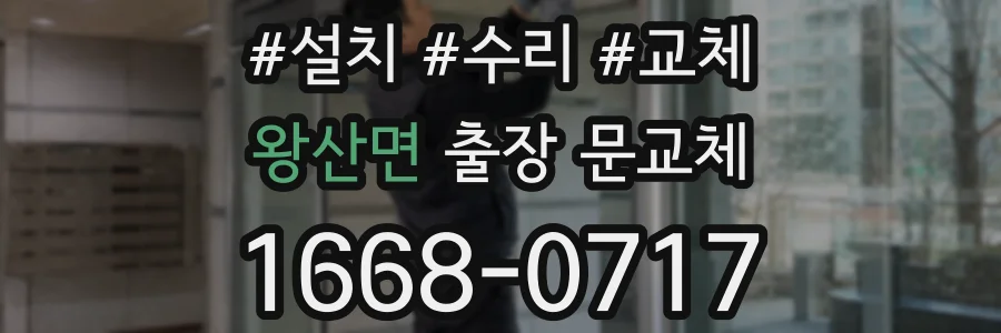 왕산면 출장 문교체