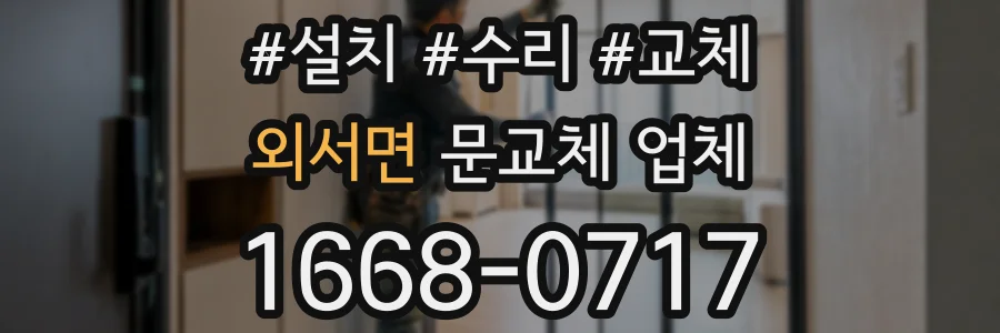 외서면 문교체 업체