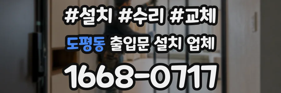 도평동 출입문 설치 업체