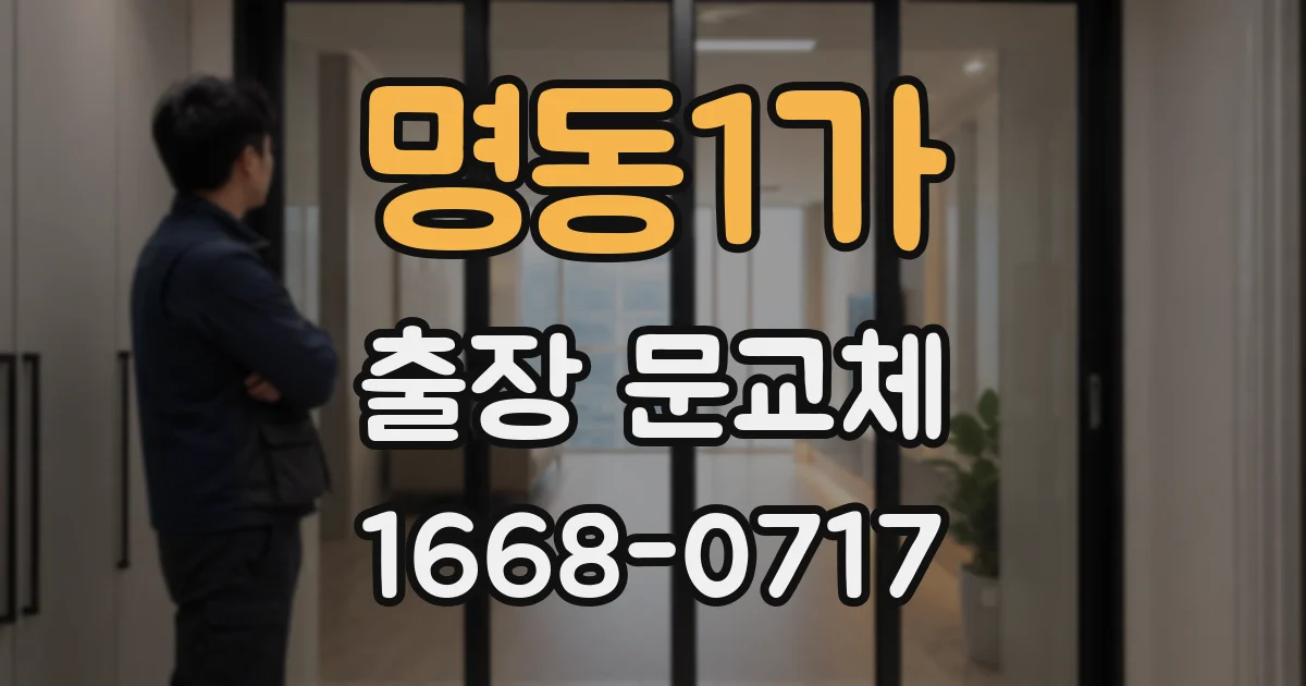 명동1가 출장 문교체