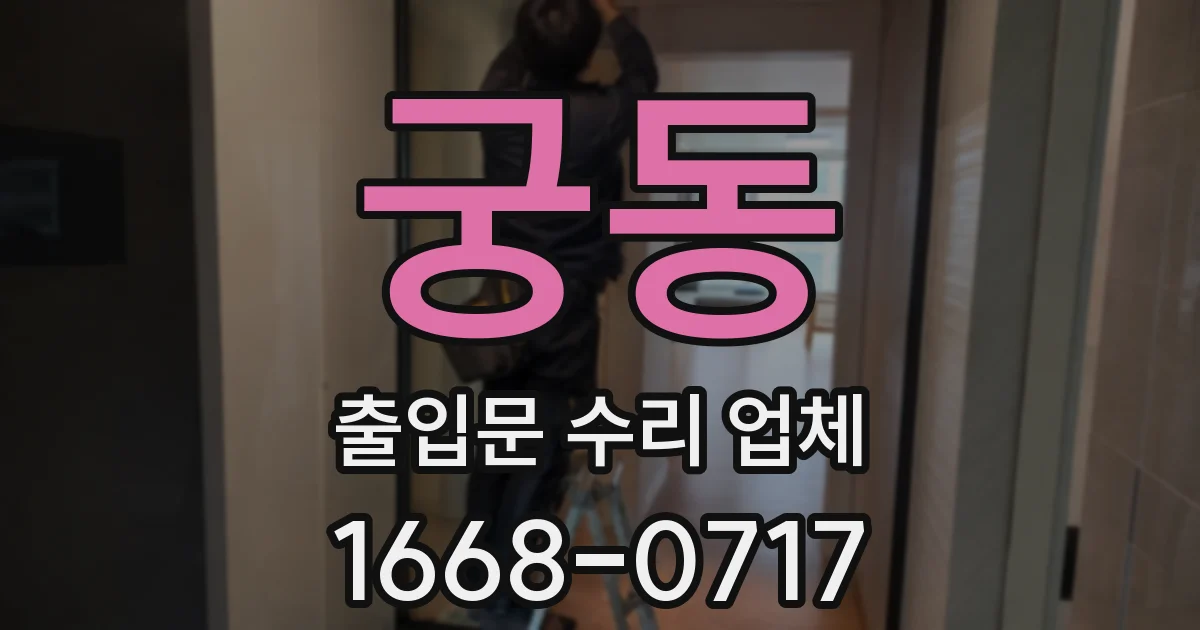 궁동 출입문 수리 업체