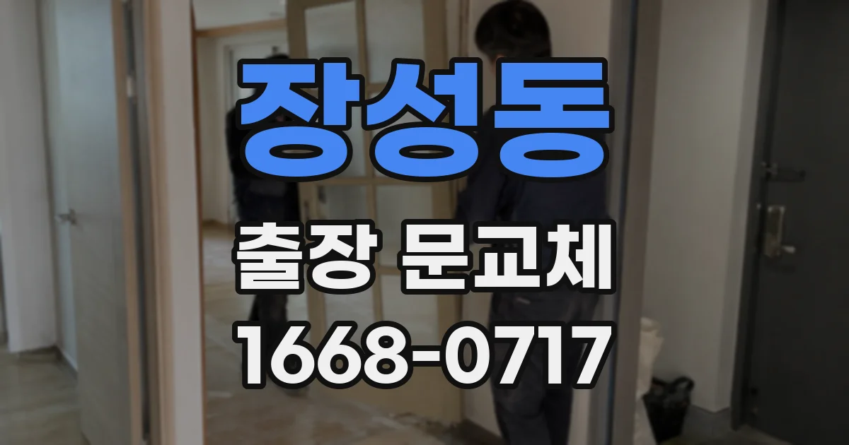 장성동 출장 문교체