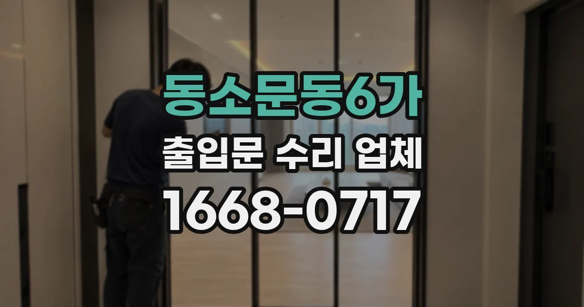 동소문동6가 출입문 수리 업체