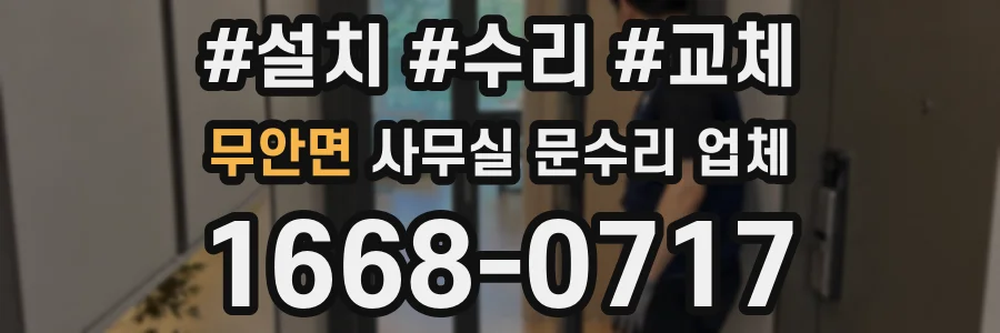 무안면 사무실 문수리 업체