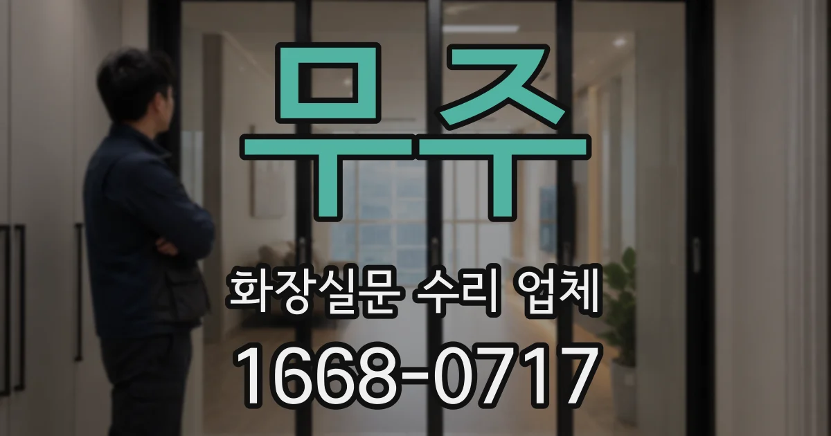 무주 화장실문 수리 업체