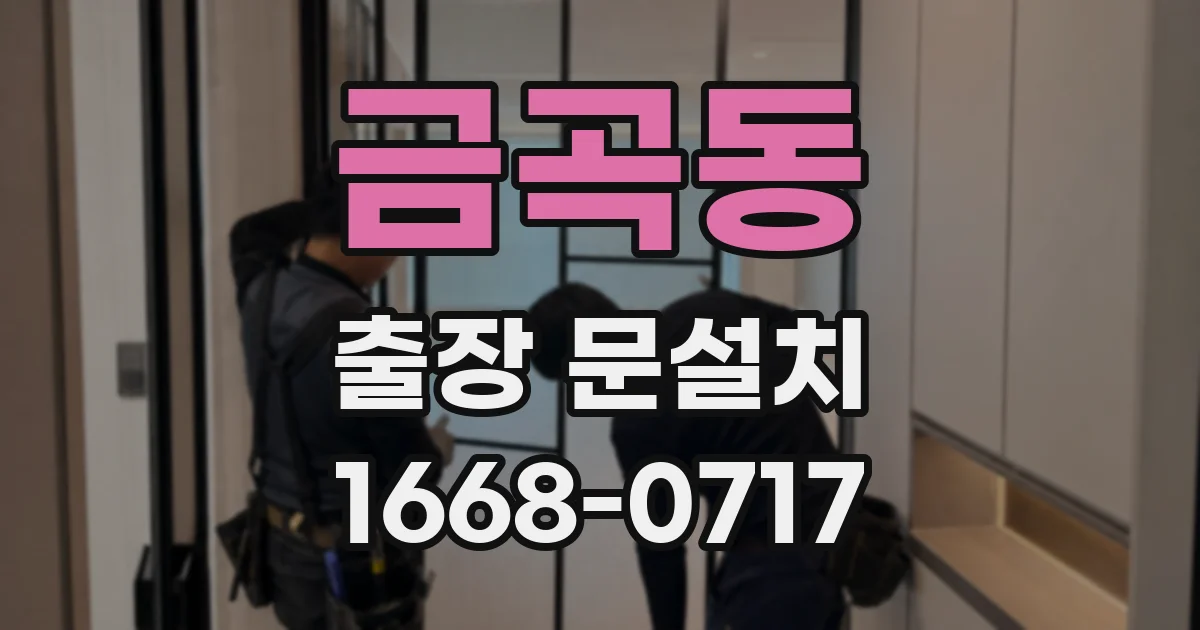 금곡동 출장 문설치