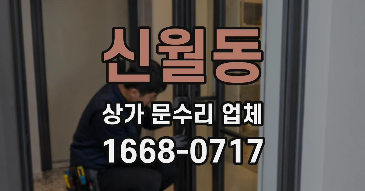 신월동 상가 문수리 업체