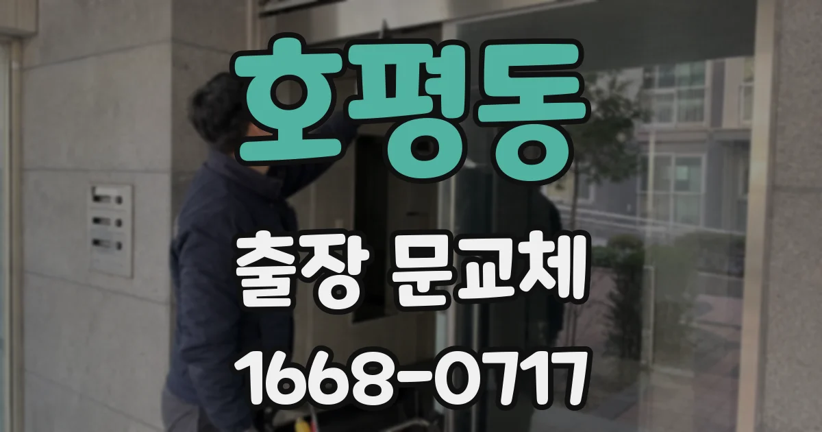 호평동 출장 문교체