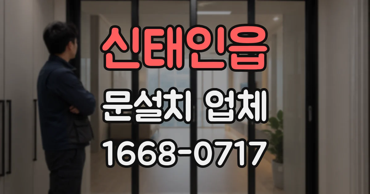신태인읍 문설치 업체
