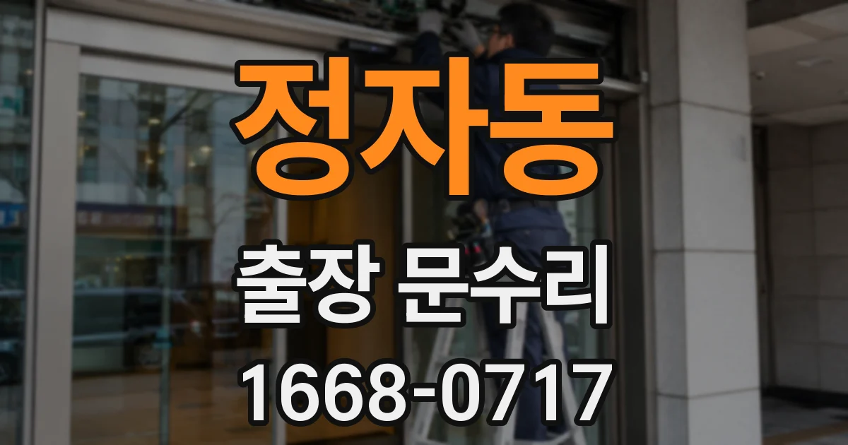 정자동 출장 문수리