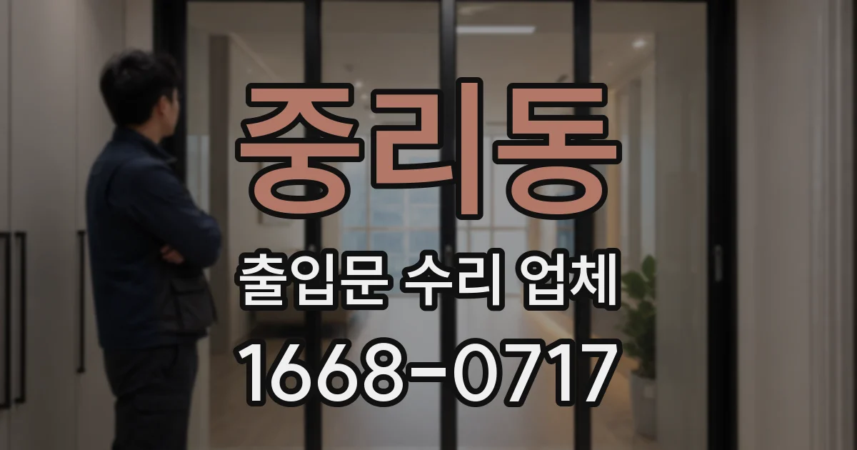 중리동 출입문 수리 업체