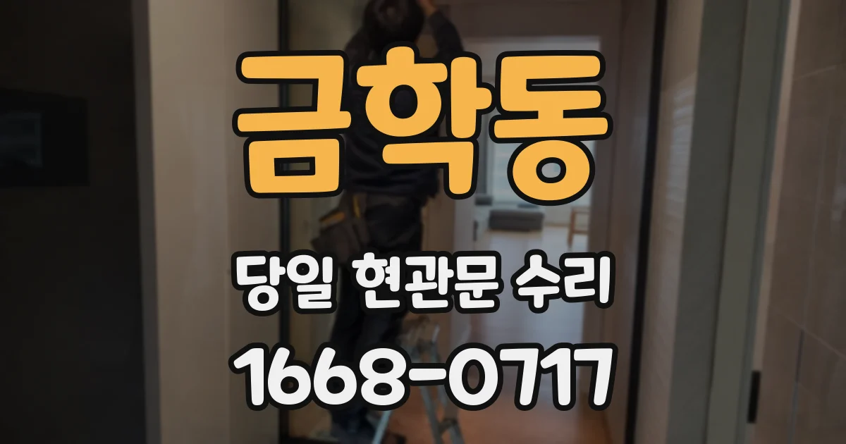 금학동 당일 현관문 수리