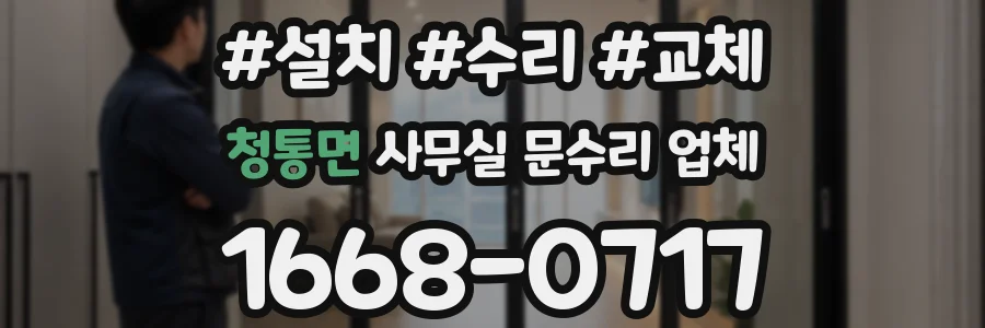 청통면 사무실 문수리 업체
