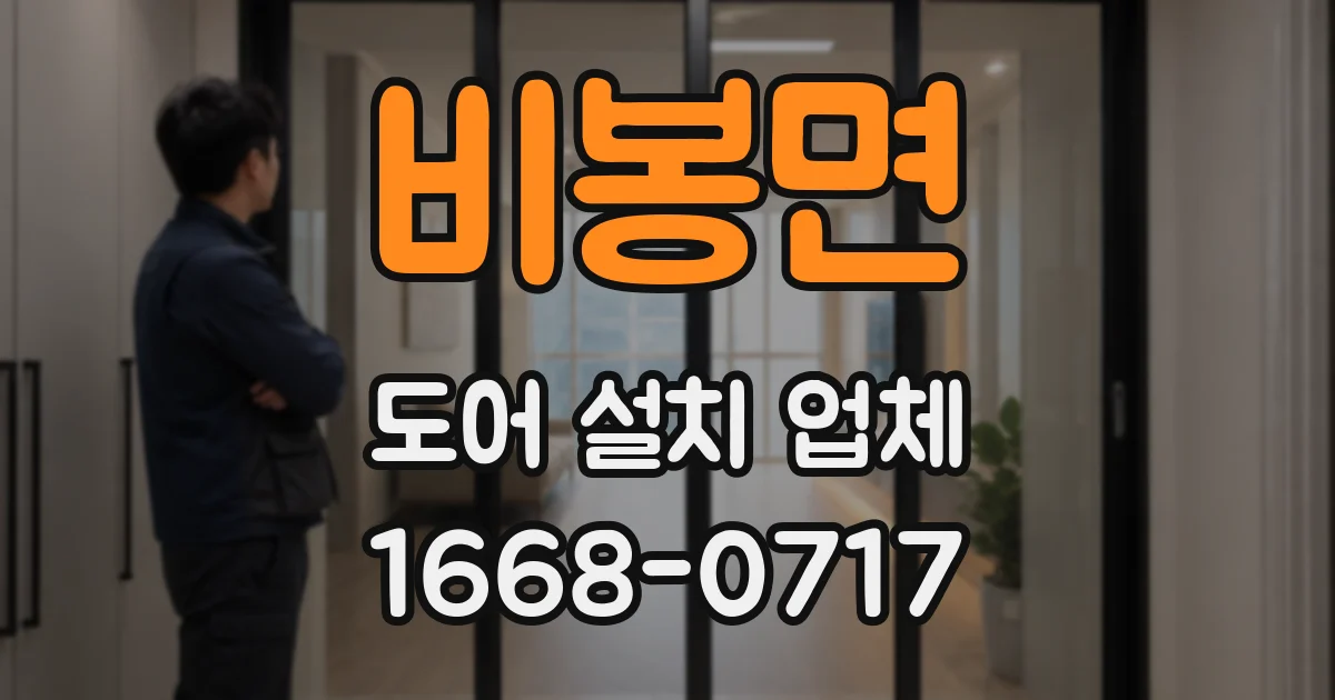 비봉면 도어 설치 업체