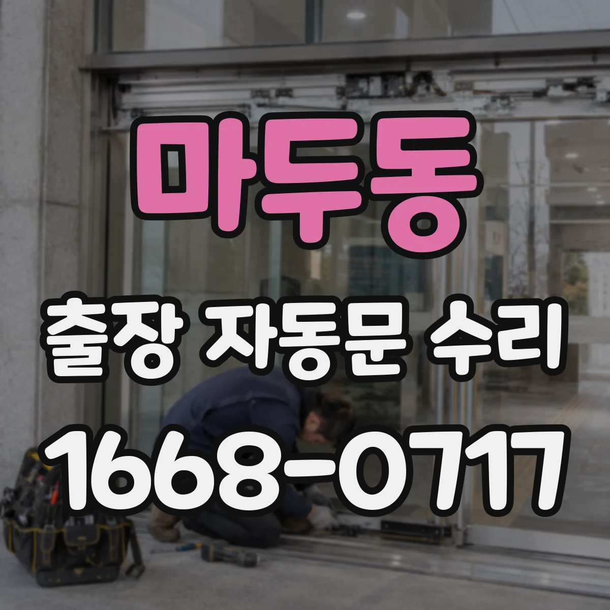 마두동 출장 자동문 수리