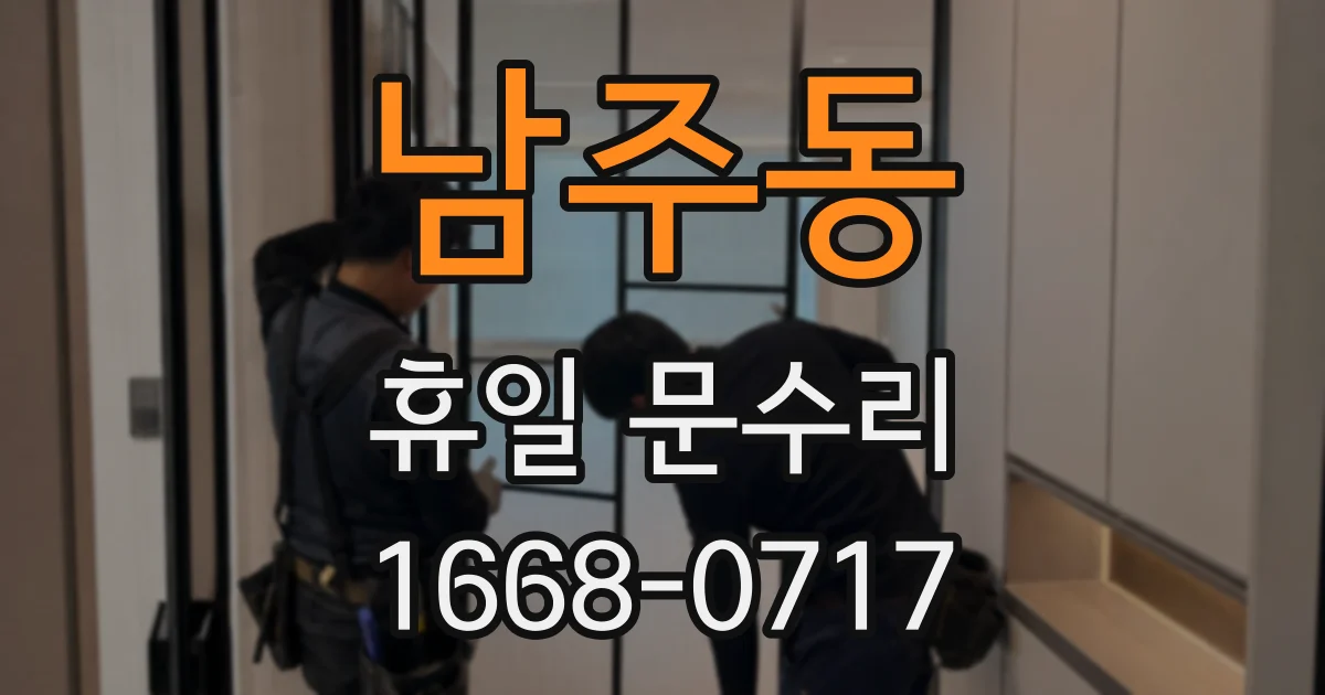 남주동 휴일 문수리