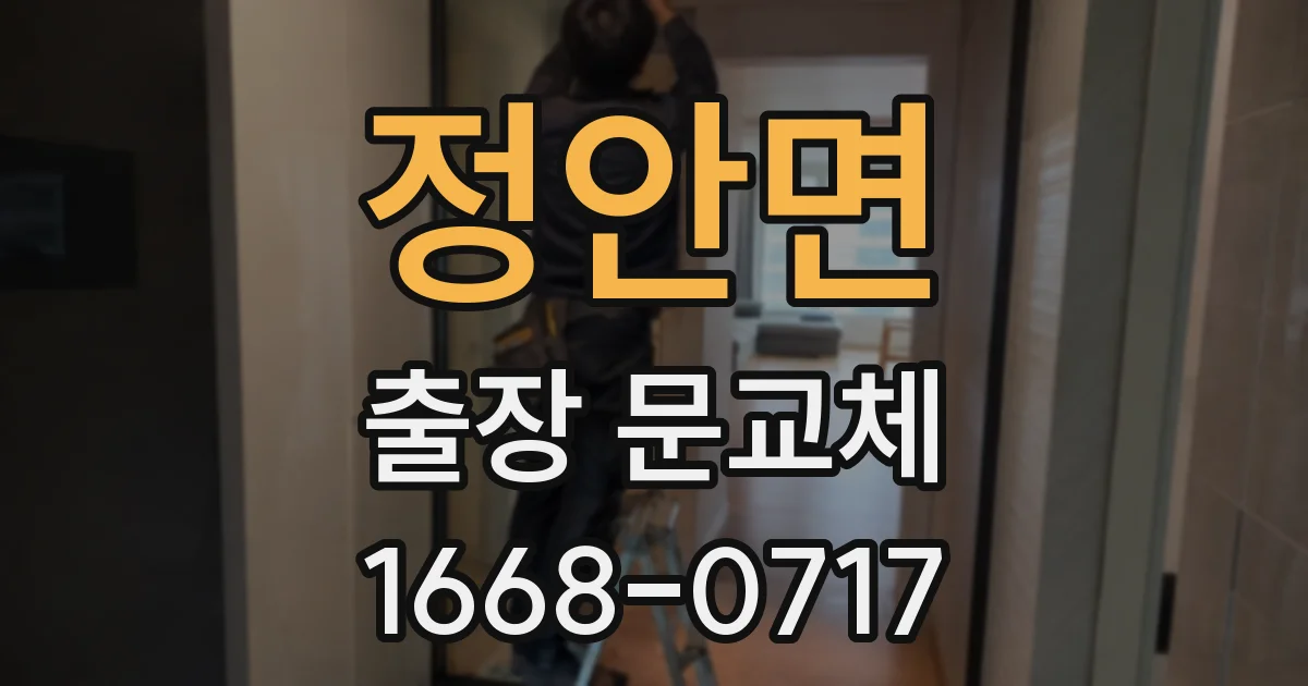 정안면 출장 문교체