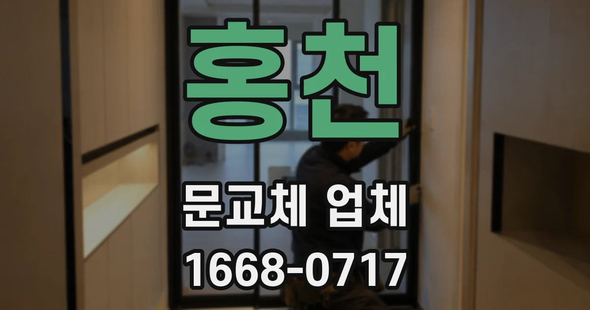 홍천 문교체 업체