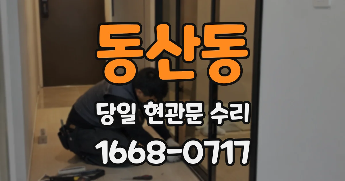 동산동 당일 현관문 수리